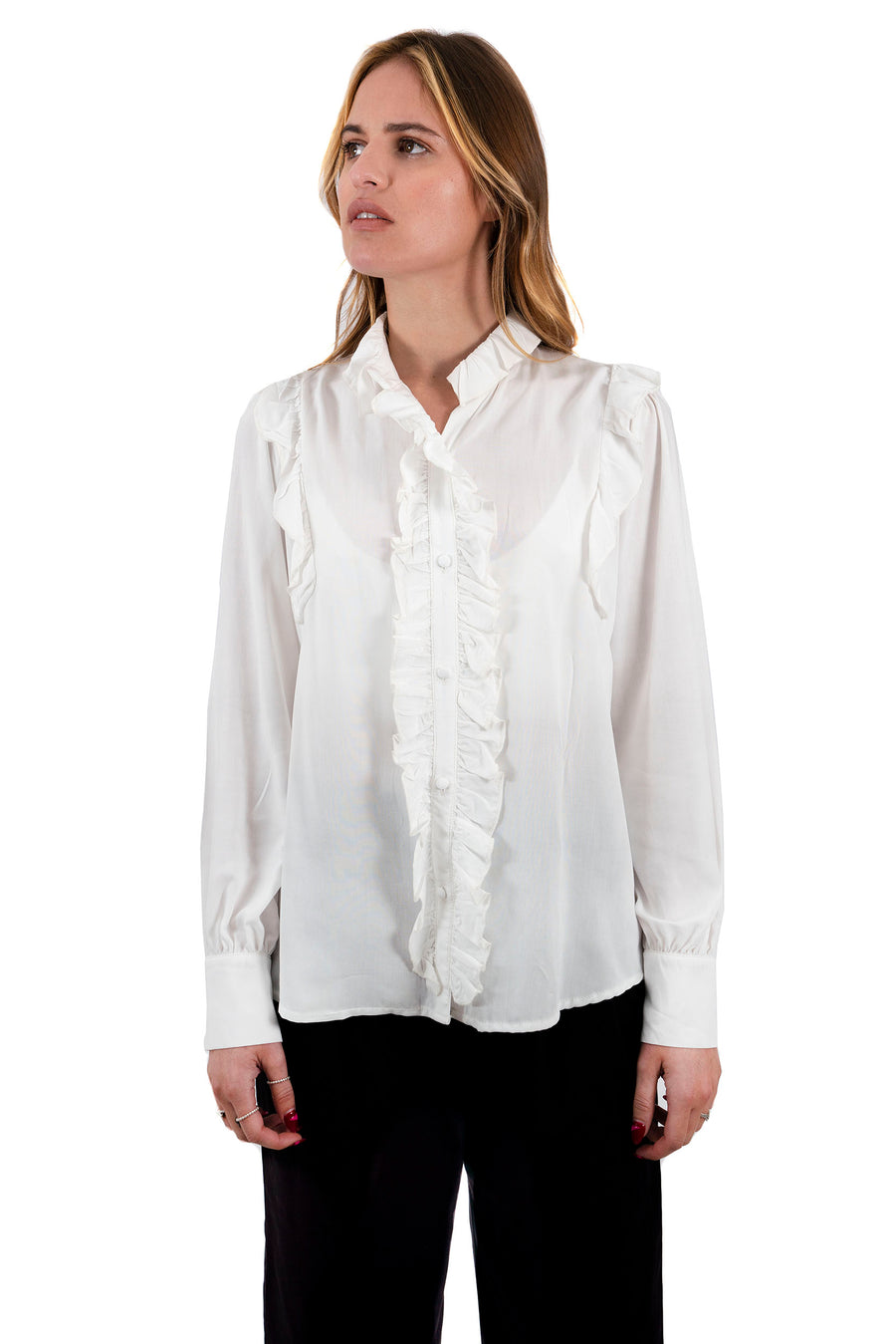 Blusa Split Blanca