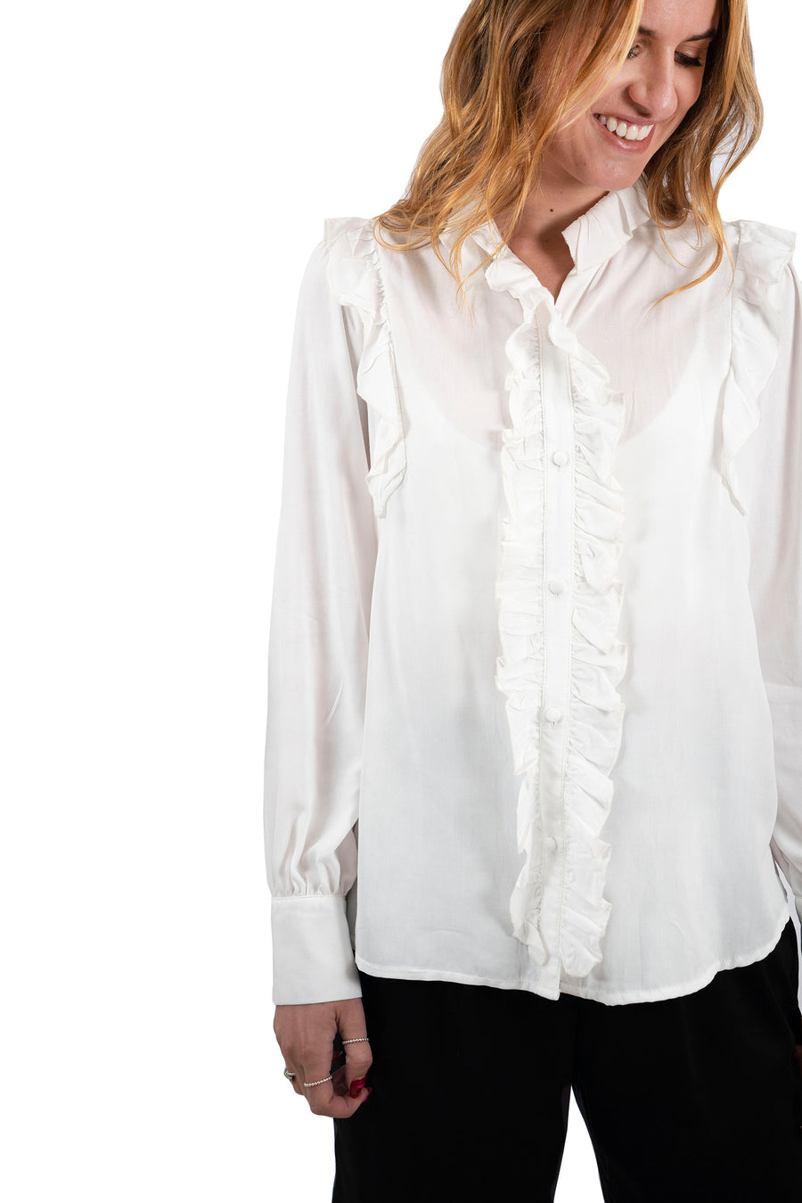 Blusa Split Blanca